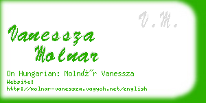 vanessza molnar business card